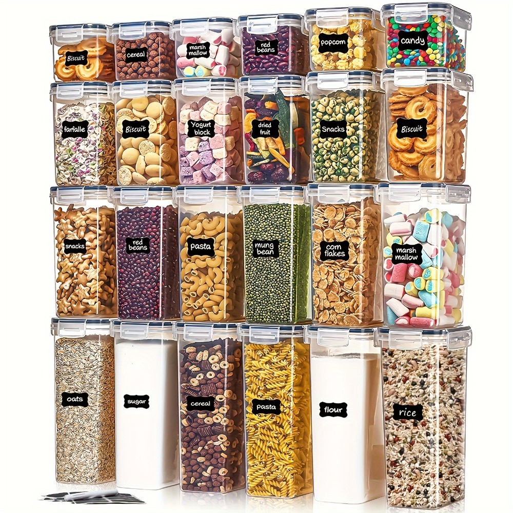Tea Coffee Sugar Container - 24 Buah Wadah Penyimpanan Makanan 12