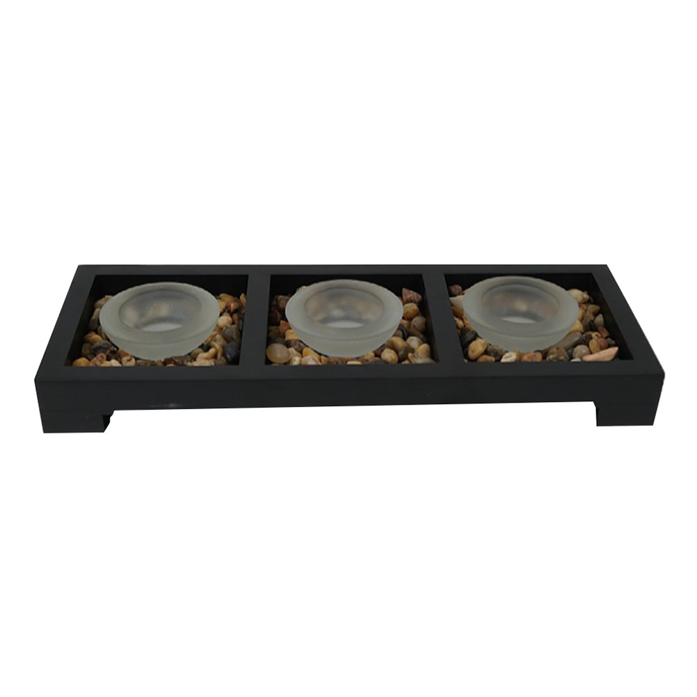 Coffee Tea Holder - 1 Set Tempat Lilin Kaca dengan