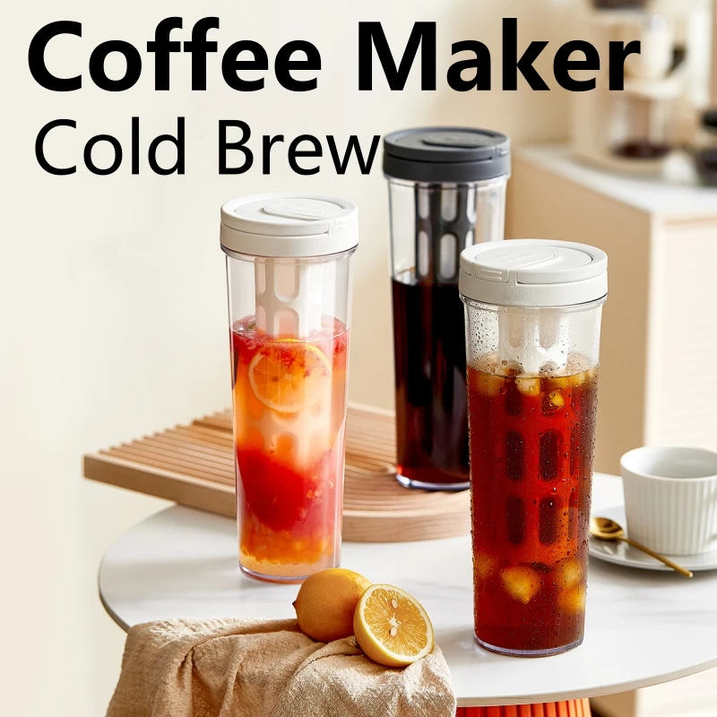 Cold Brew Jar - Pembuat kopi kopi dingin Manual, panci
