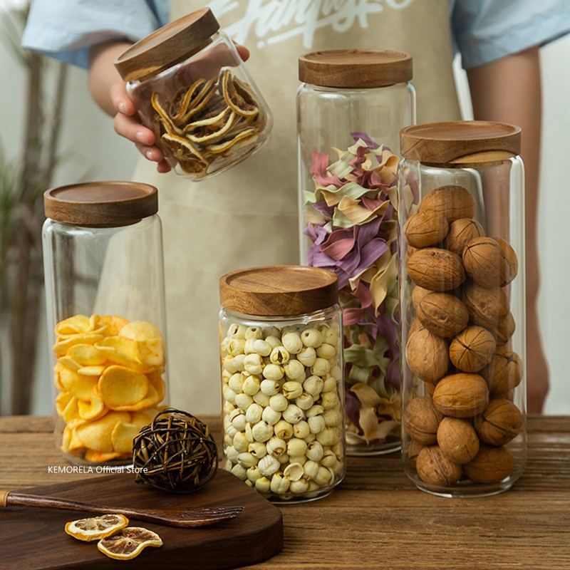 Coffee Tea Canister Set - Botol penyimpanan dapur, wadah toples permen,