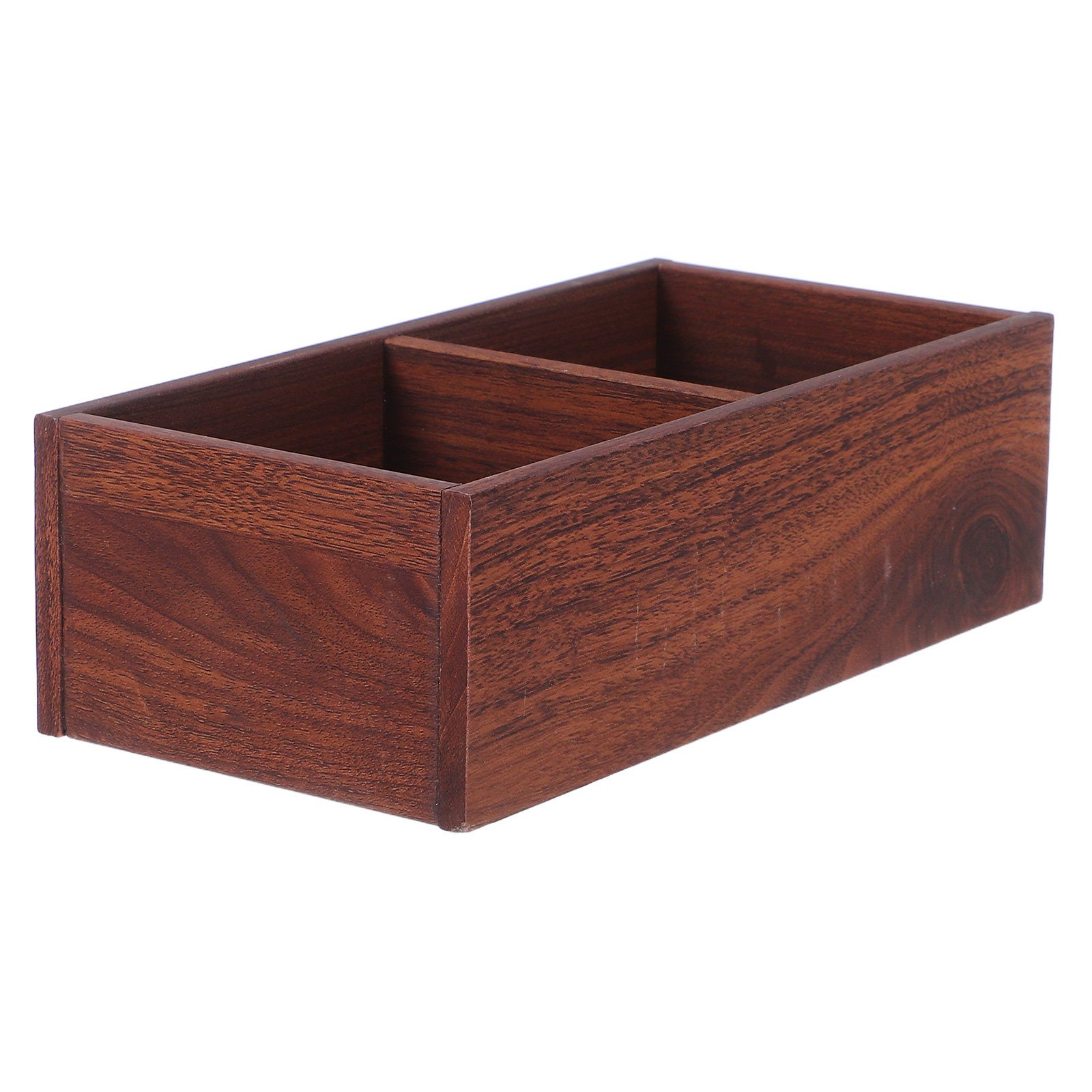 Tea Coffee Sugar Container - Kotak Penyimpanan Kantong Teh Kayu Solid,