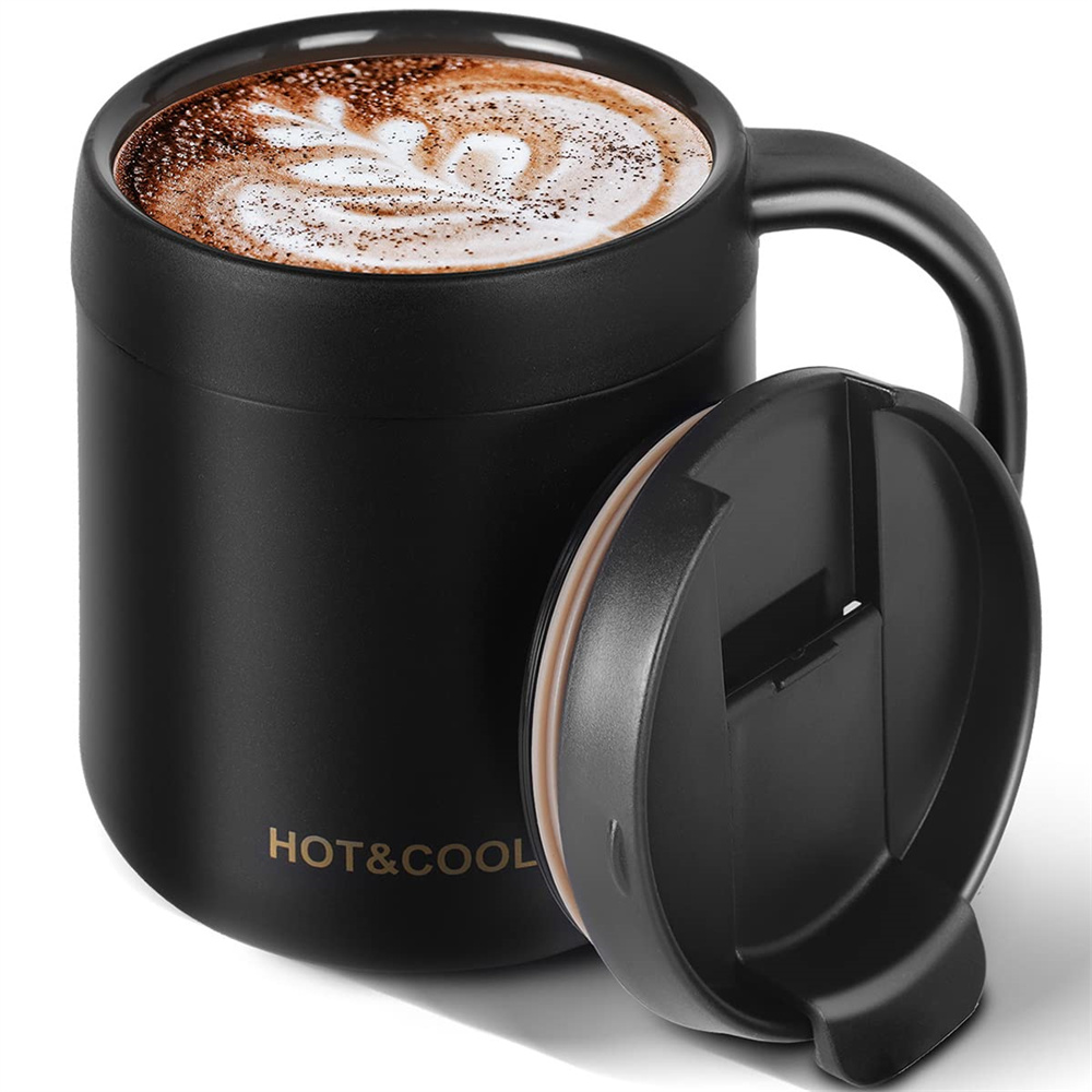 Coffee Tea Exchange - Cangkir kopi termos dengan bibir, Tumbler