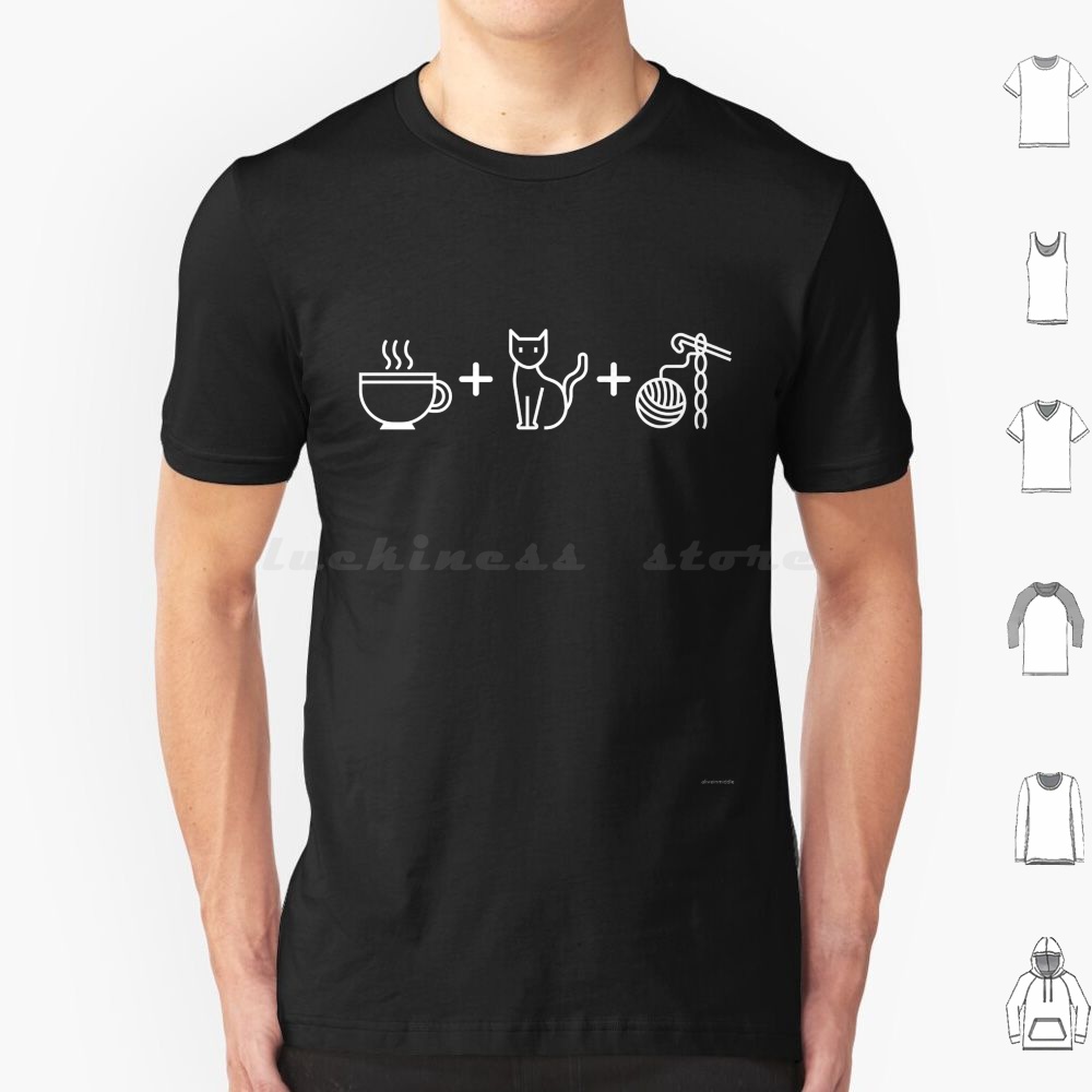T And Tea Coffee - Kopi, Kucing & Rajutan-Kaus Hitam Katun
