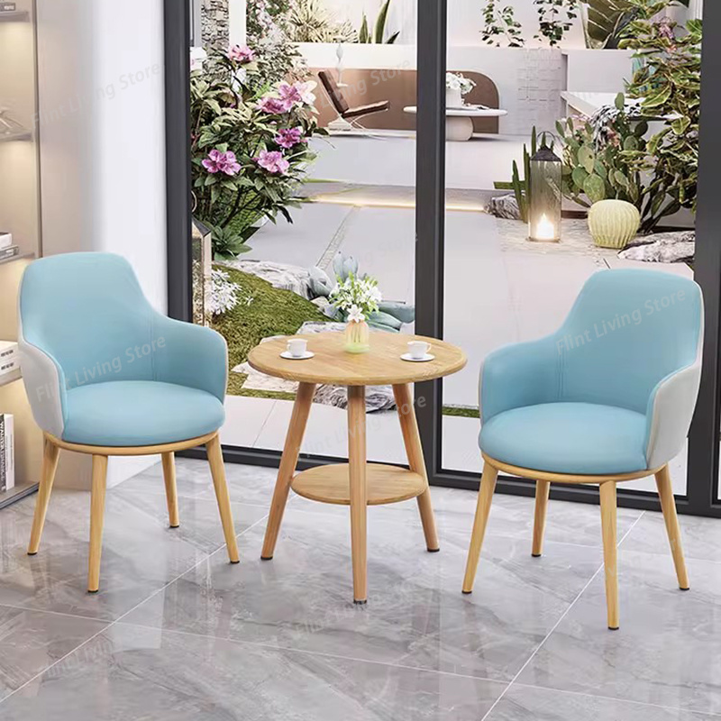 Coffee Tea Lounge - Meja Samping Sofa Seni Kain Nordik