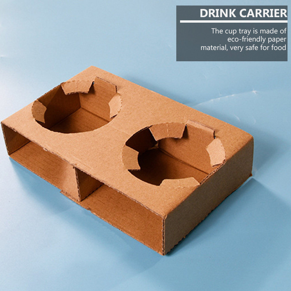 Coffee Tea Holder - 10 Buah Baki Pembawa Minuman Kertas