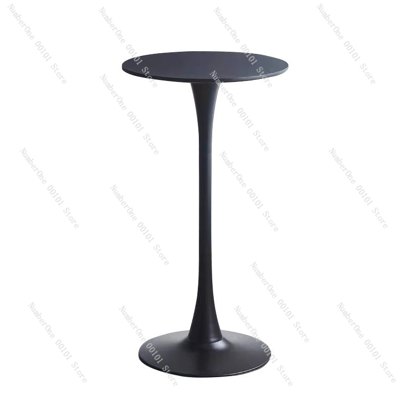 Coffee Tea Lounge - Meja Kopi Bundar Minimalis Elegan, Meja