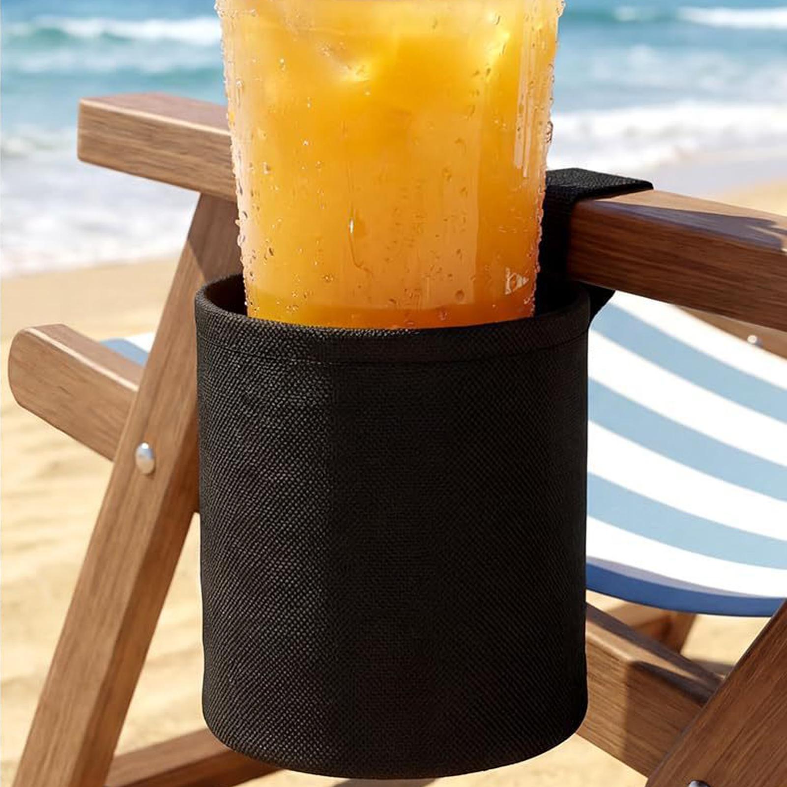 Coffee Tea Holder - Tempat Gelas Kursi Pantai 600d Kain