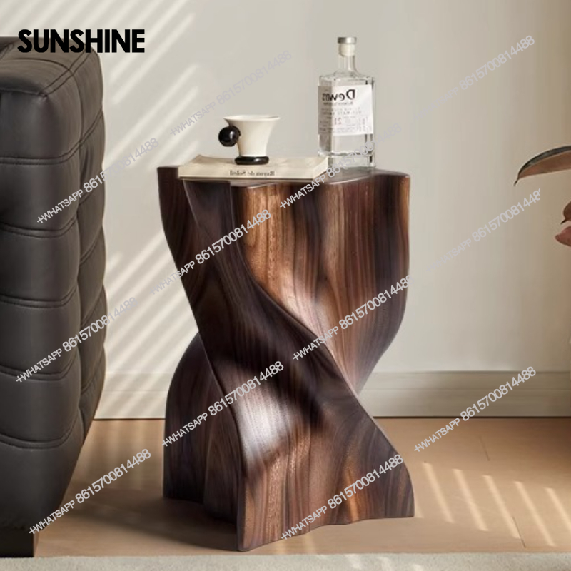 Coffee Tea Lounge - Meja Kopi Kayu Meja Samping Kreatif