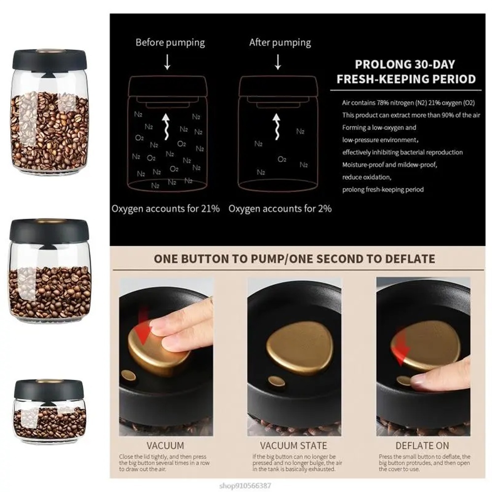 1 Pak Wadah Penyimpanan Biji K - Coffee Tea Canister Set ulasan dan harga