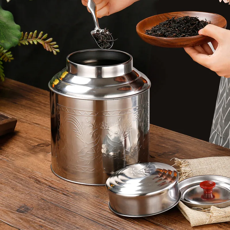 Kotak Besi Kemasan Caddy Teh B - Tea Coffee Sugar Container ulasan dan harga