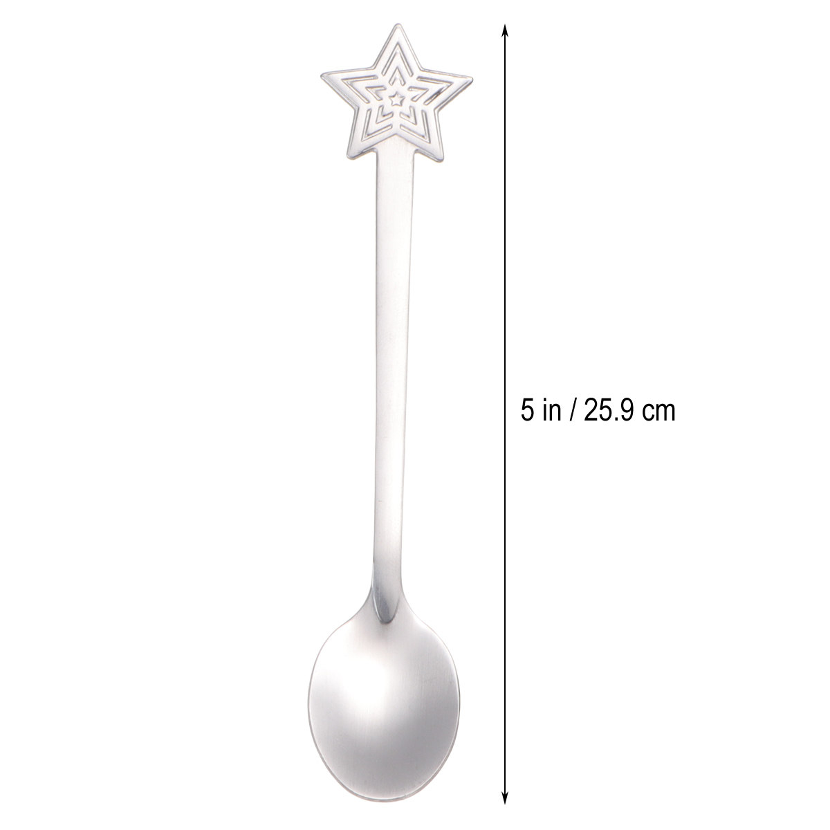 5Pcs Set Sendok Natal Stainles - Coffee Tea Spoon ulasan dan harga