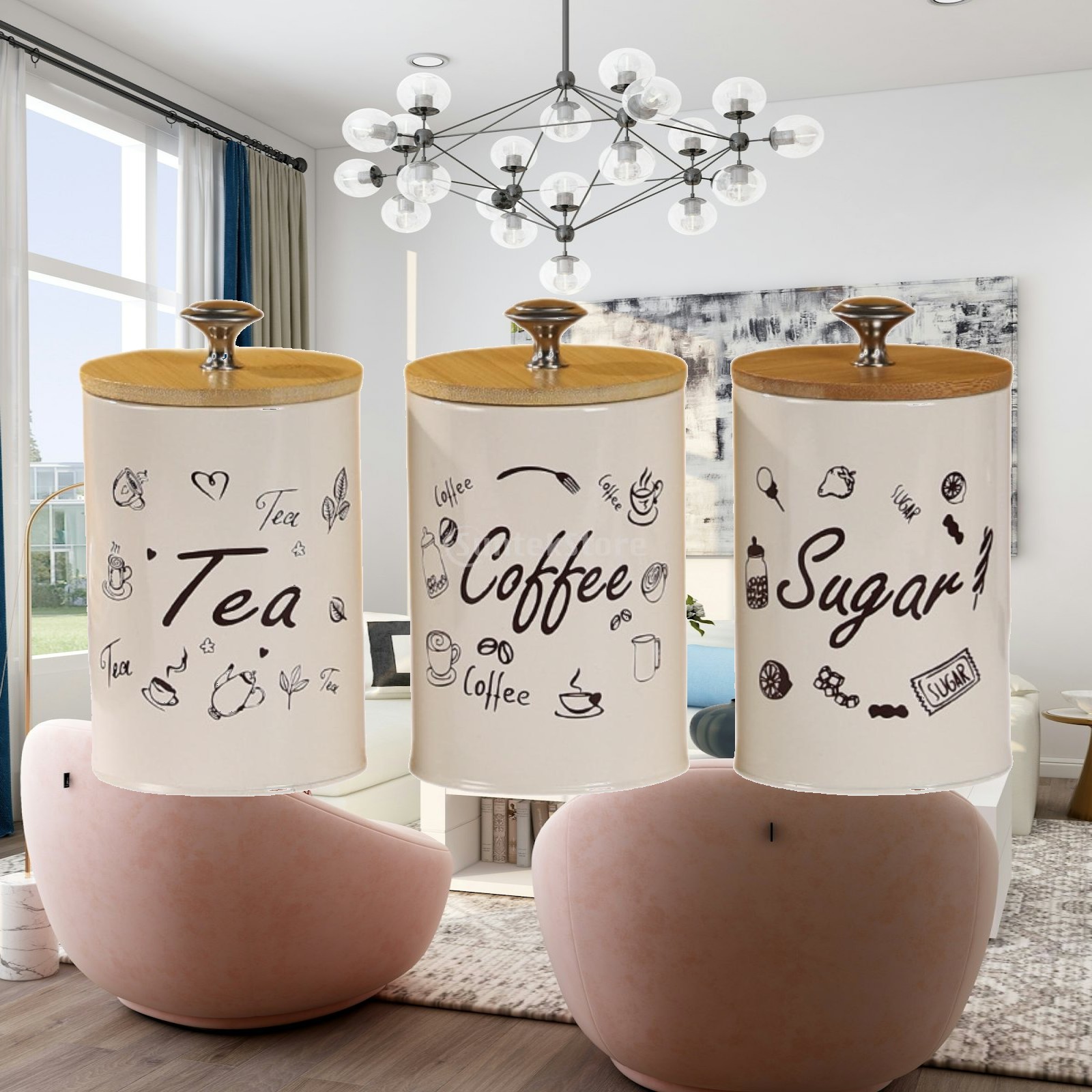 Set Stoples Kopi Teh Gula Gaya - Coffee Tea Jar Set ulasan dan harga