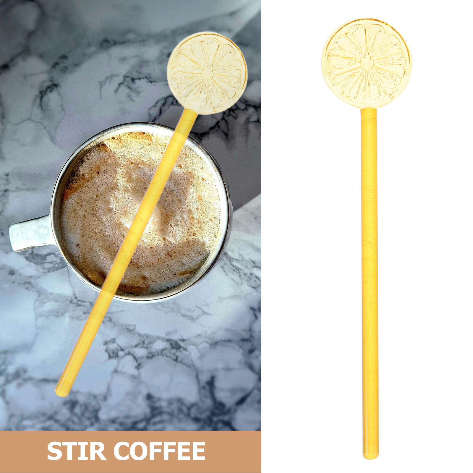 2 Buah Batang Pengaduk Minuman - Lemon Tea Coffee ulasan dan harga