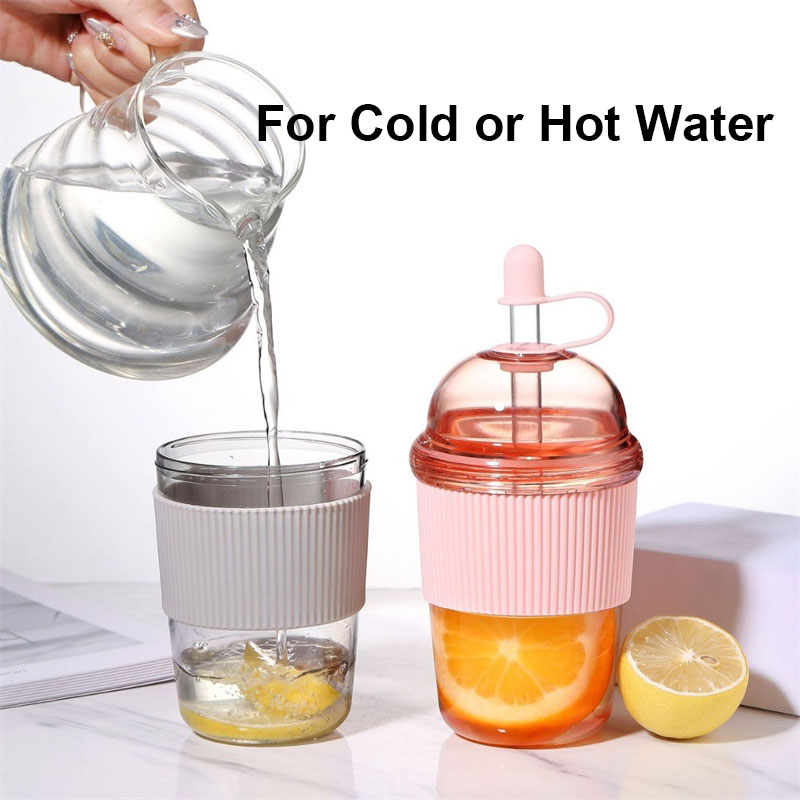 430ML Cangkir Jerami dengan Tu - Coffee Tea Boba ulasan dan harga