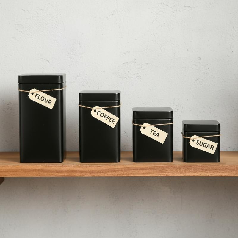 Toples Penyimpanan Gula Daun T - Tea Coffee Sugar Container ulasan dan harga