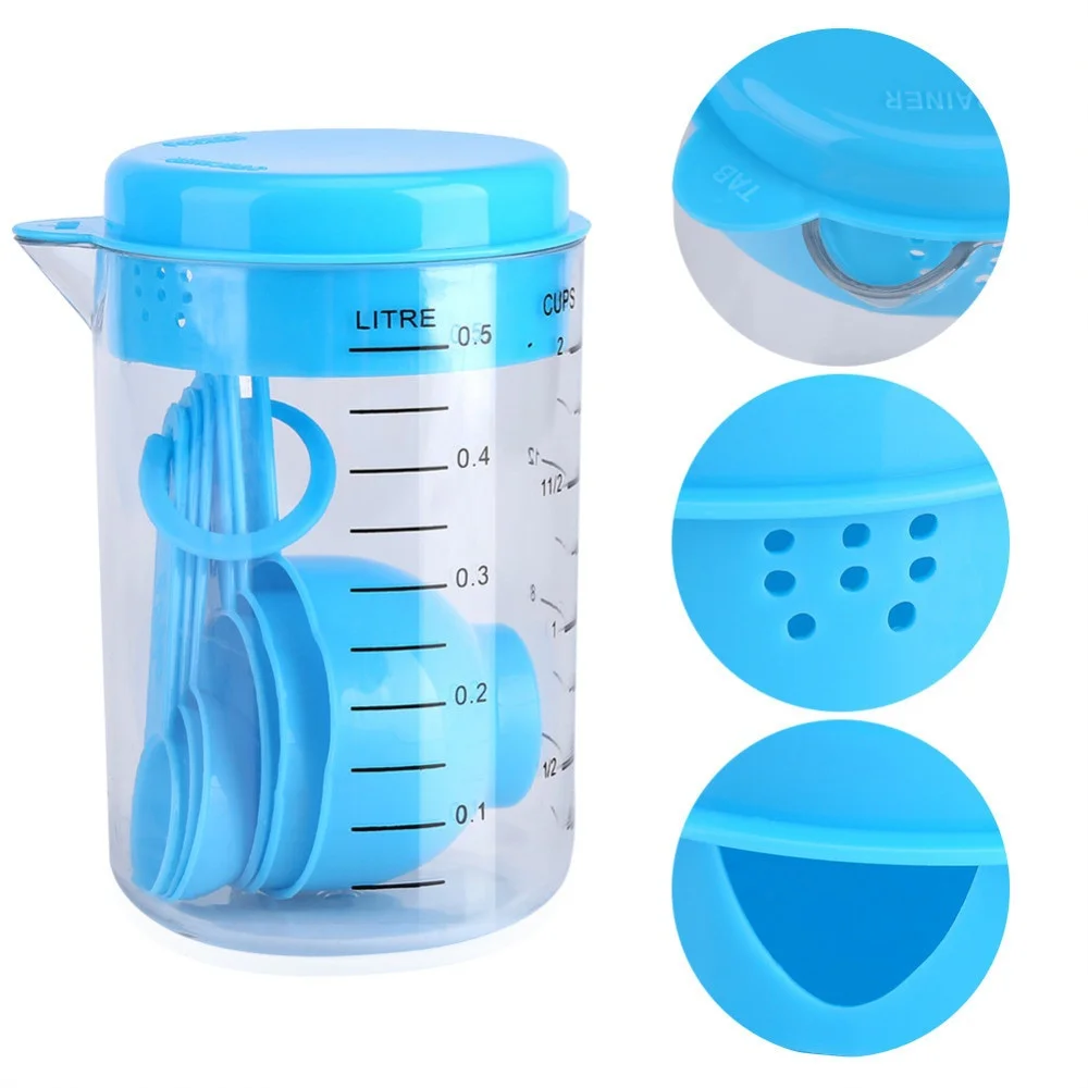 7 Buah/Set Gelas Ukur Plastik  - Coffee Tea Spoon ulasan dan harga