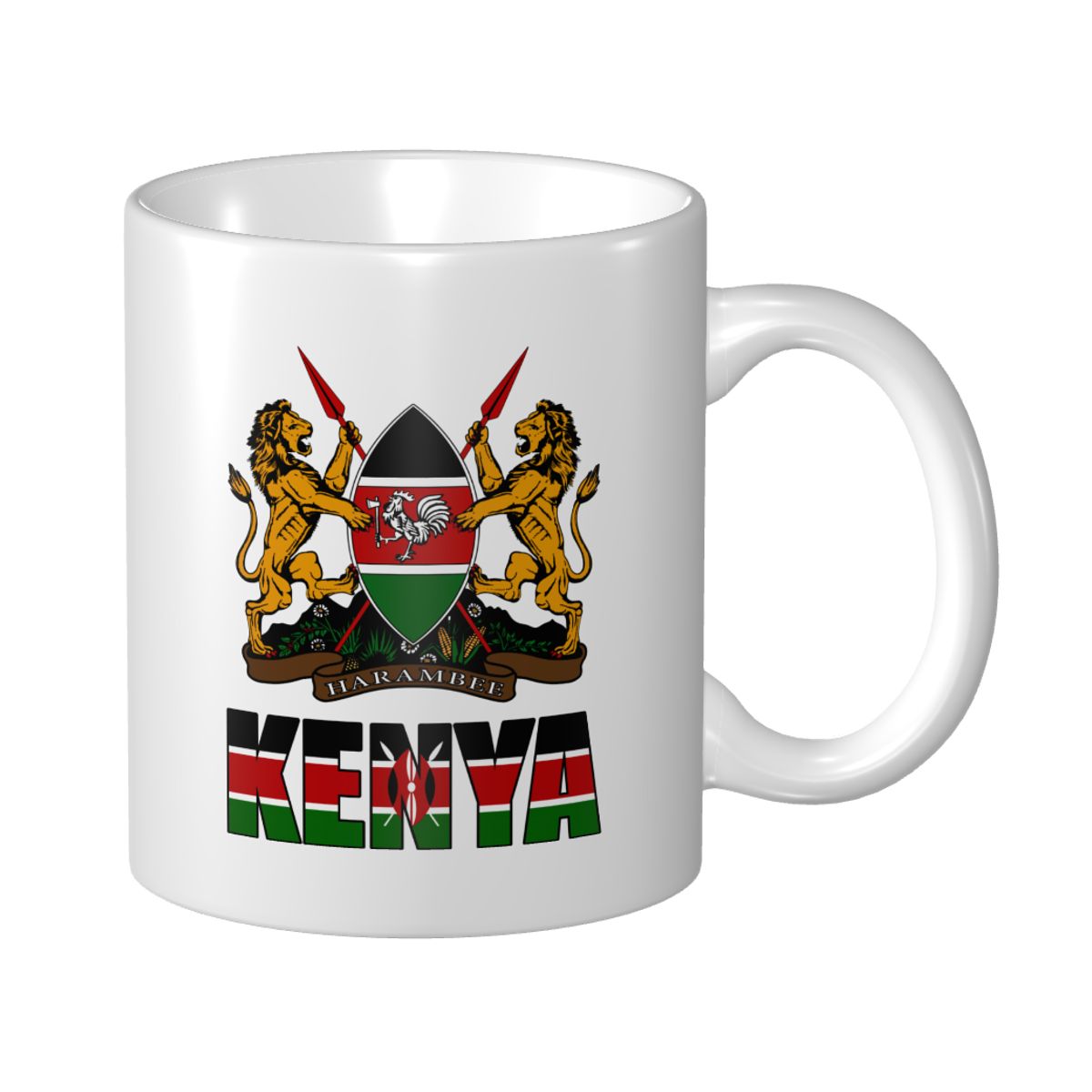 Mark Cup Mug Kenya Huruf Bende - Coffee Tea Kenya ulasan dan harga