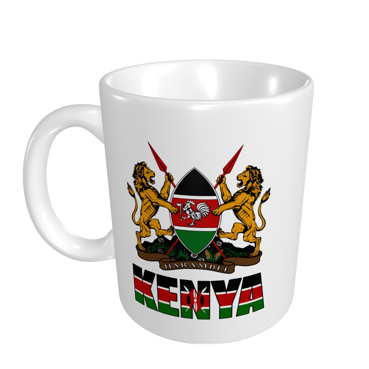 Mark Cup Mug Kenya Huruf Bende - Coffee Tea Kenya ulasan dan harga