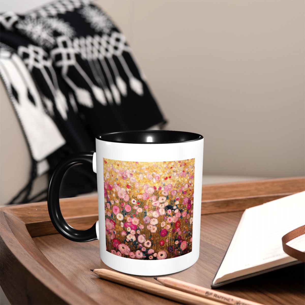 Gustav Klimt Mug Taman Bunga M - Coffee Tea Gardens ulasan dan harga