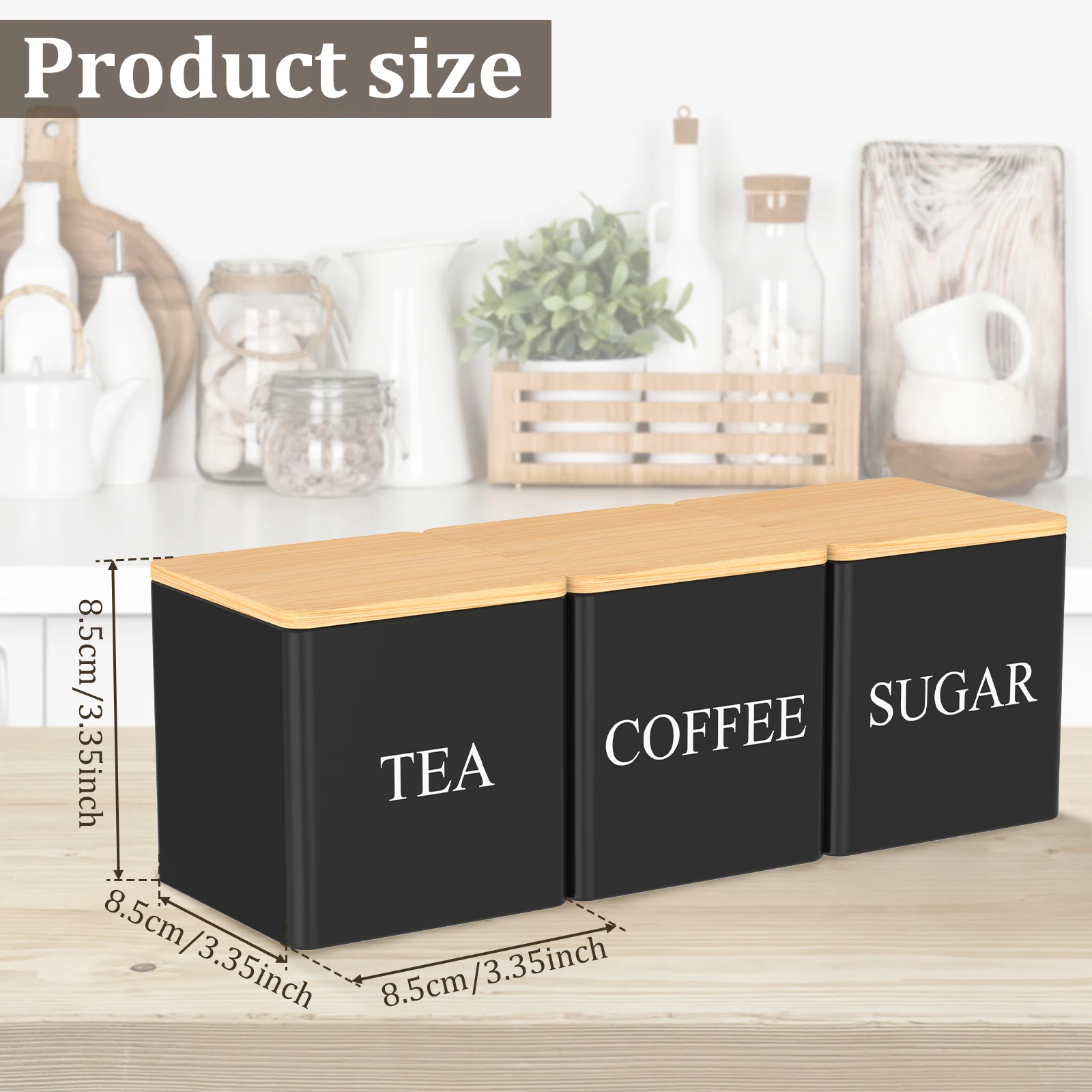 Set 3 Buah Kaleng Kopi Gula Te - Coffee Tea Jar Set ulasan dan harga