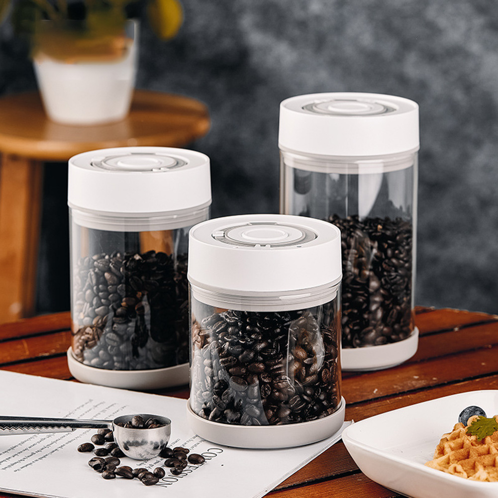 Kitchen Moisture-proof Glass C - Coffee Tea Canister Set ulasan dan harga