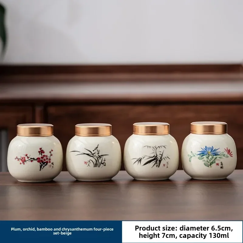 4 buah/lot butik keramik teh C - Tea Coffee Sugar Container ulasan dan harga