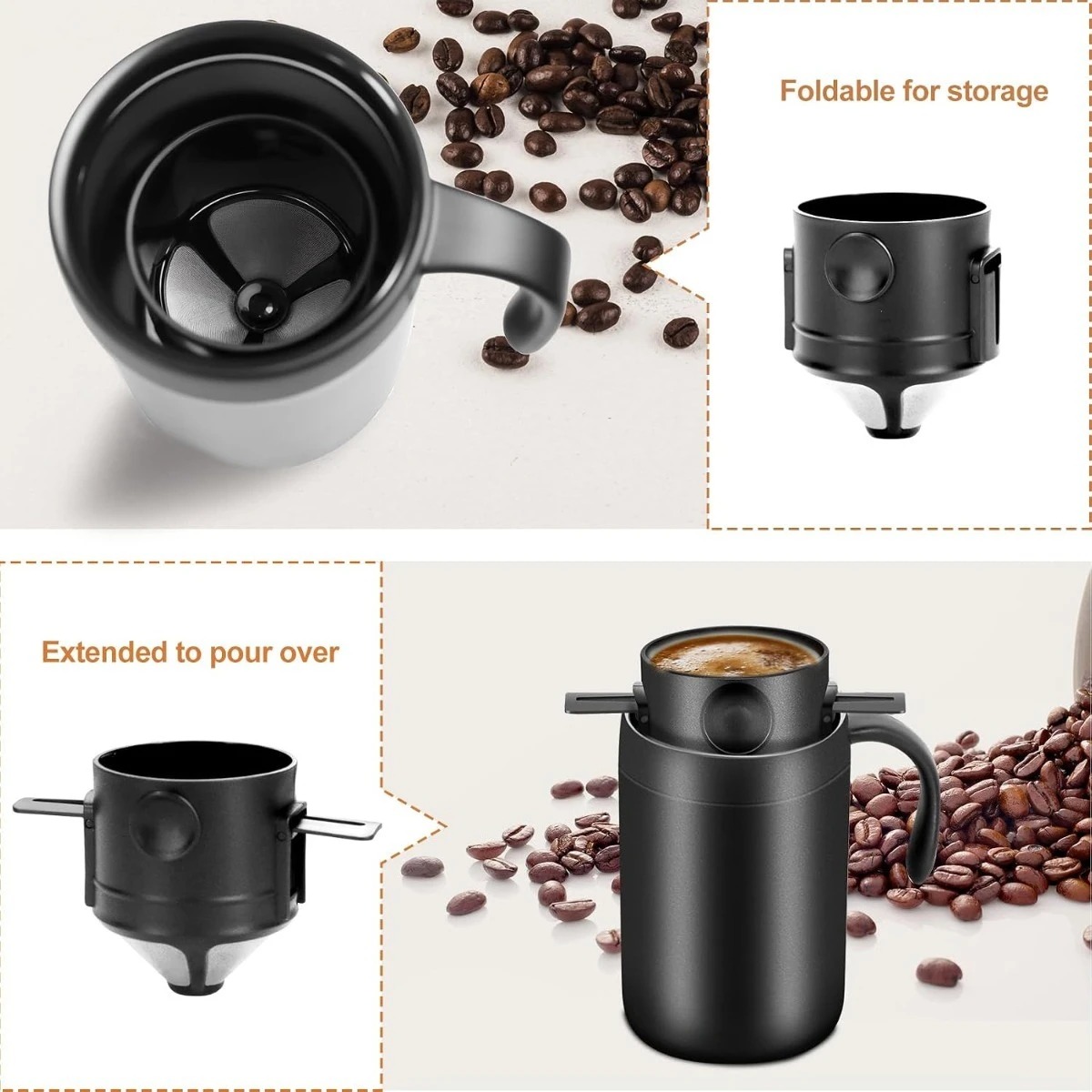 Mug Kopi Stainless Steel 350/5 - Coffee Tea Uses ulasan dan harga