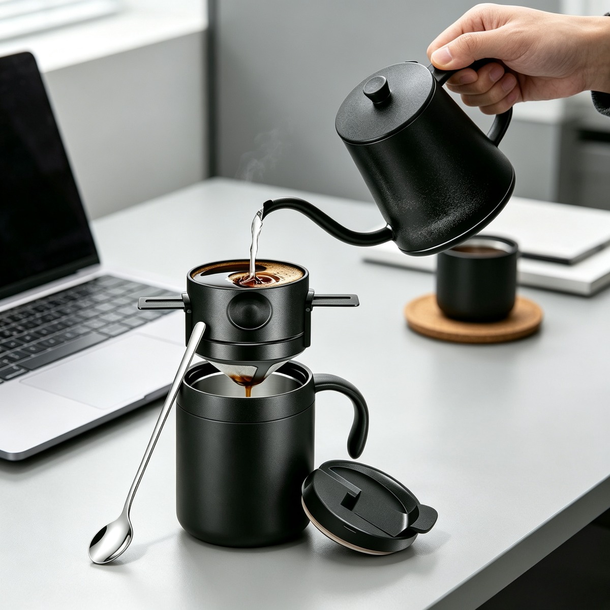 Mug Kopi Stainless Steel 350/5 - Coffee Tea Uses ulasan dan harga