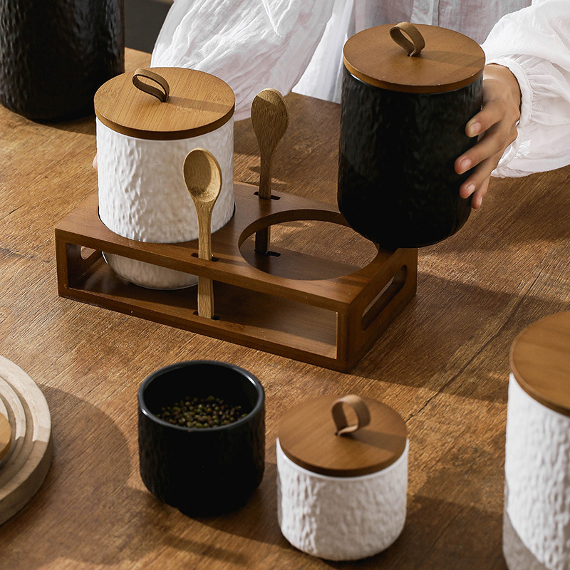 Tabung Penyimpanan Teh Keramik - Tea Coffee Sugar Container ulasan dan harga