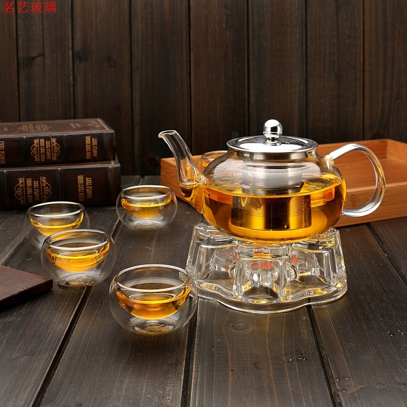 600/800Ml Tahan Panas Kaca Tek - Coffee Tea Jar Set ulasan dan harga