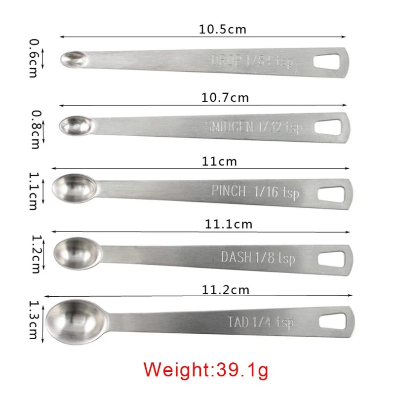 5 Buah/Set Sendok Ukur Kecil B - Coffee Tea Spoon ulasan dan harga
