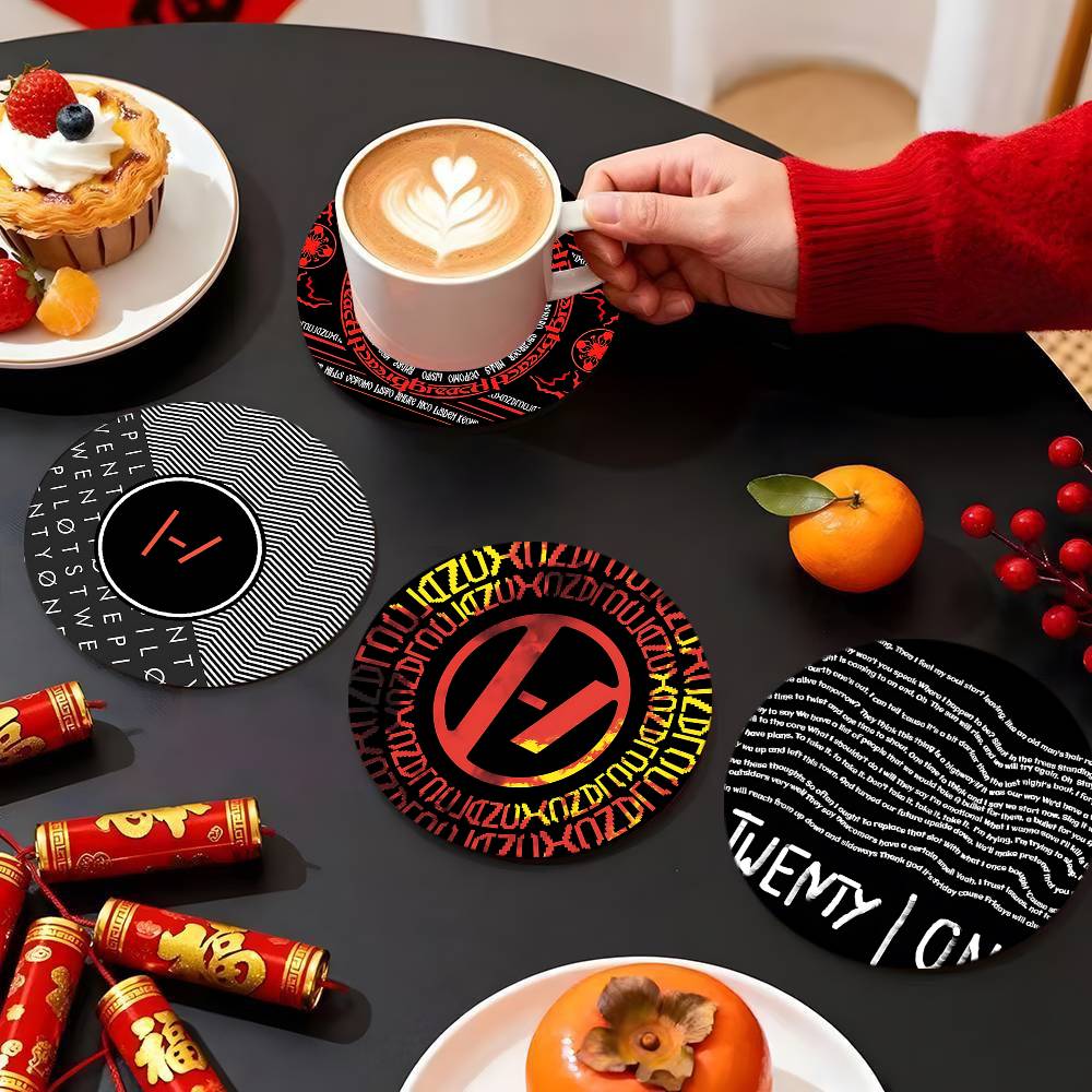 Coaster Kayu Bulat 10cm T-Twen - T And Tea Coffee ulasan dan harga