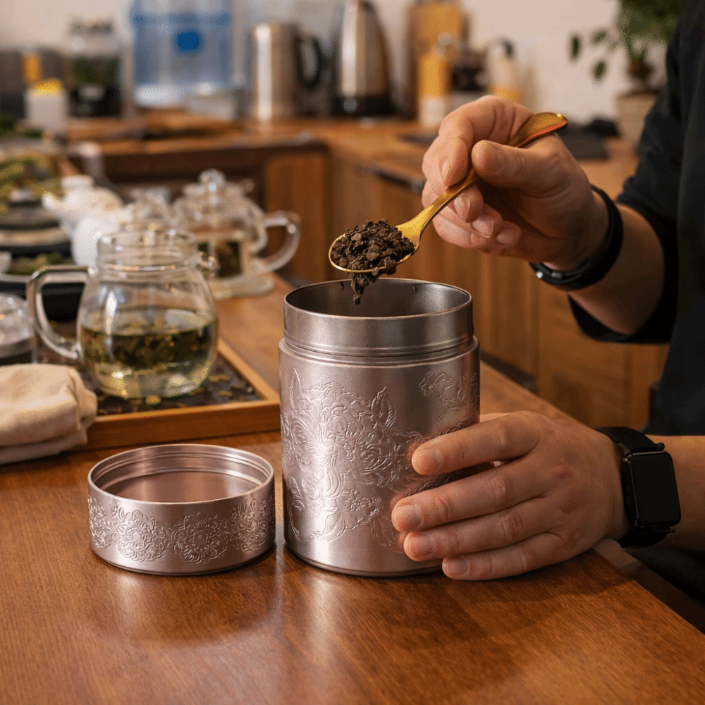 Kotak Teh Mini Tebal Bersegel, - Tea Coffee Sugar Container ulasan dan harga