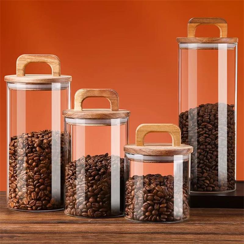 Stoples kaca bening dengan tut - Coffee Tea Canister Set ulasan dan harga