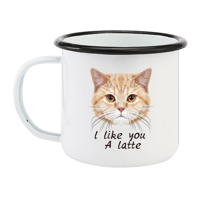 Mug Kopi Enamel 350ML DIY LOGO - Coffee Tea Photos ulasan dan harga