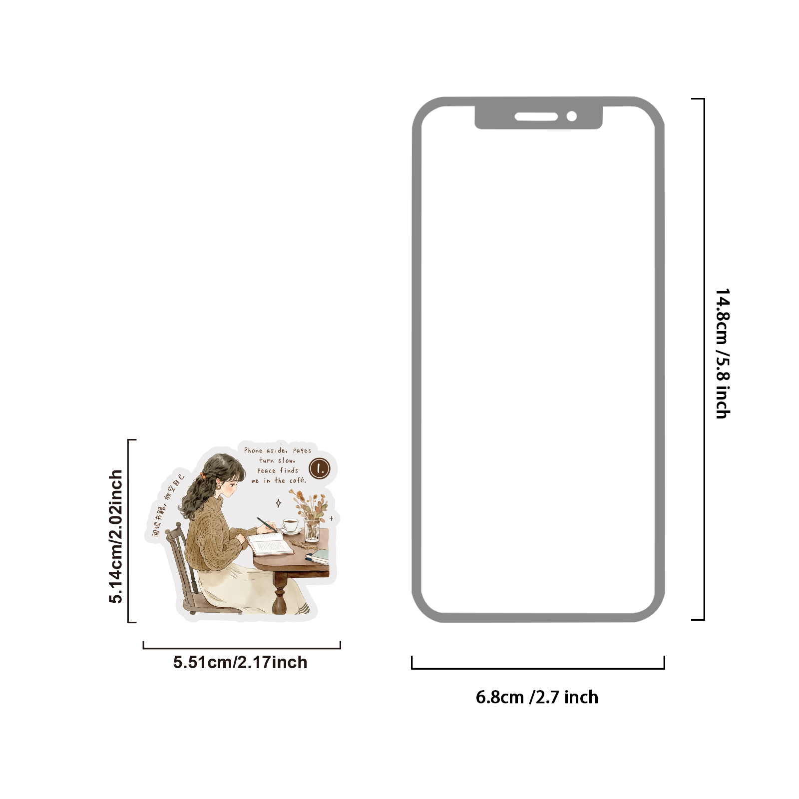 Etori Life 15 Buah Stiker Tema - Coffee Tea Photos ulasan dan harga