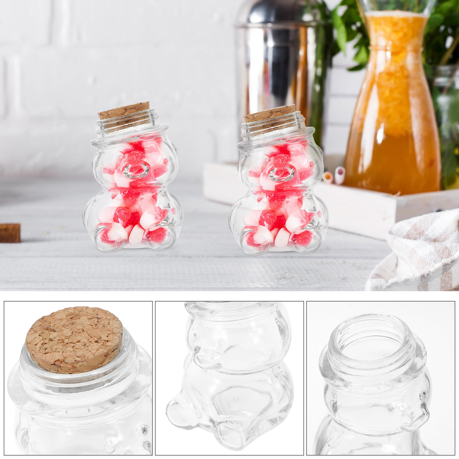 4 Buah Set Toples Permen Kaca  - Coffee Tea Jar Set ulasan dan harga