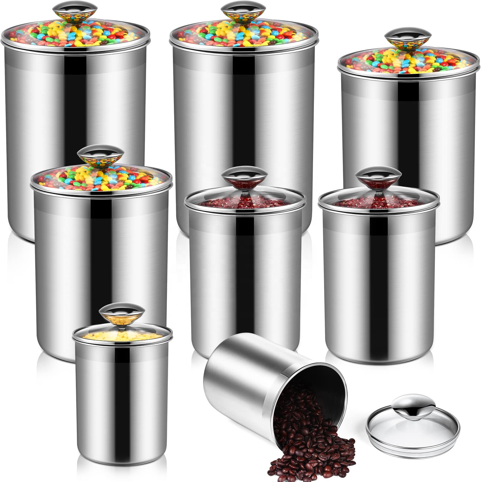 Set Wadah Penyimpanan Makanan  - Coffee Tea Canister Set ulasan dan harga