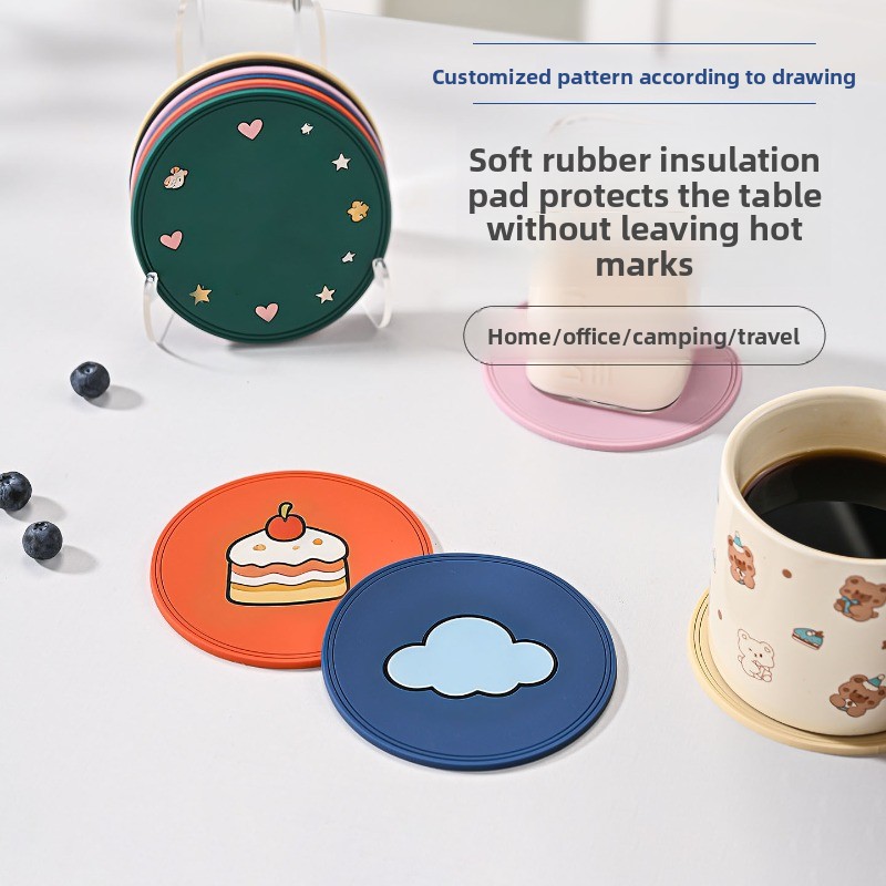 5Pcs Alas Gelas Plastik PVC Le - Coffee Tea Photos ulasan dan harga