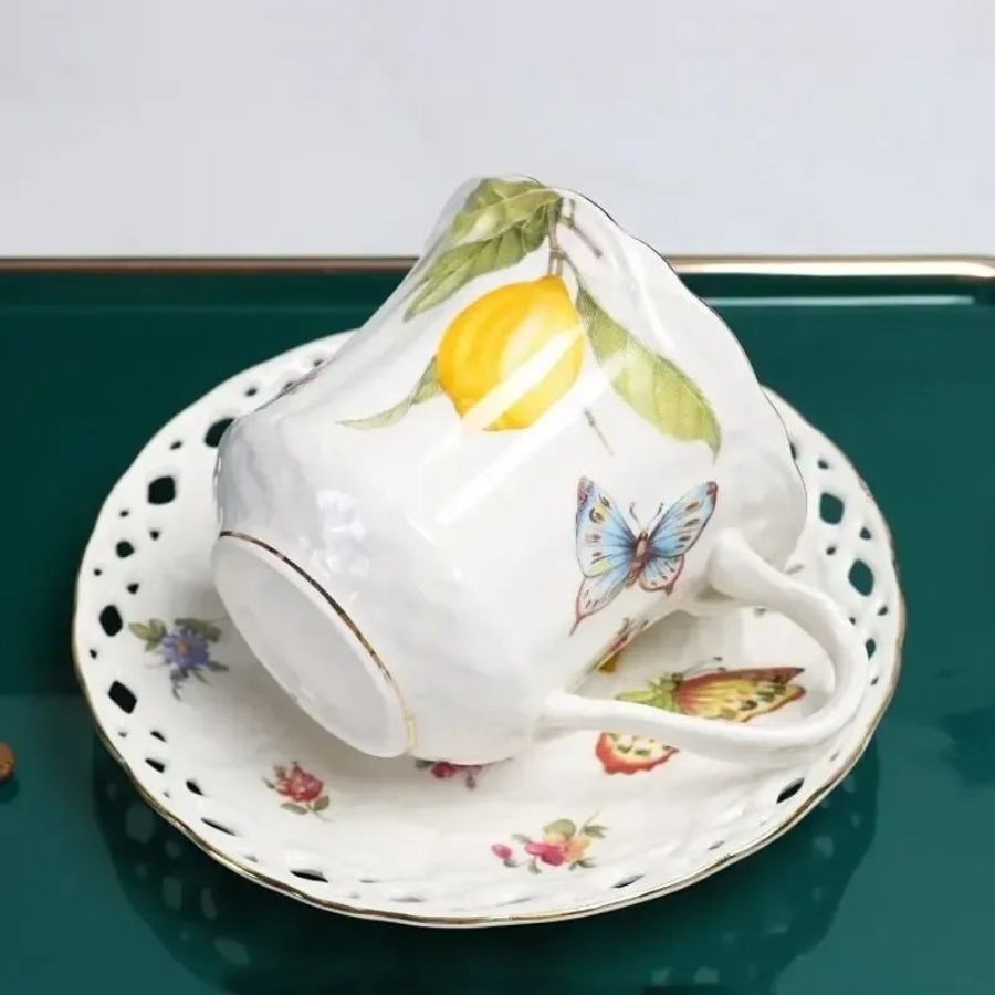 Set Cangkir Teh Gaya Eropa, Ca - Lemon Tea Coffee ulasan dan harga